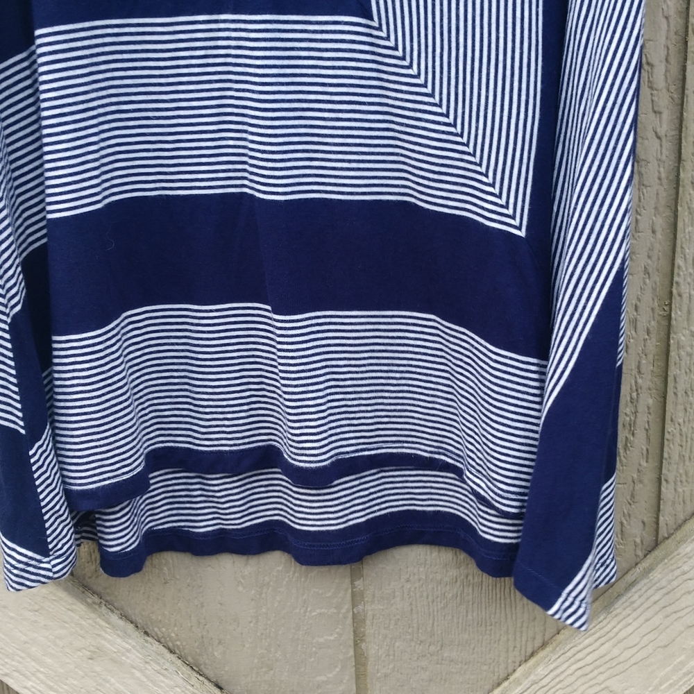 Cable & Gauge short sleeve blue/white stripe shirt - Picture 2 of 5